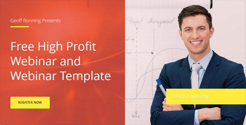 free high profit webinar and webinar template with David Carlson